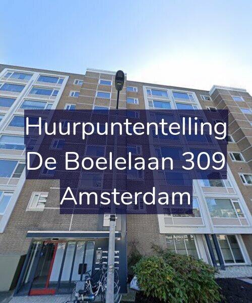 Foto gevel Huurpuntentelling voor De Boelelaan 309, Amsterdam