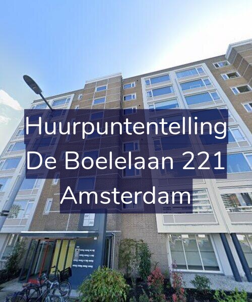 Foto gevel Huurpuntentelling voor De Boelelaan 221, Amsterdam
