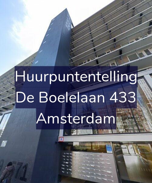 Foto gevel Huurpuntentelling voor De Boelelaan 433, Amsterdam