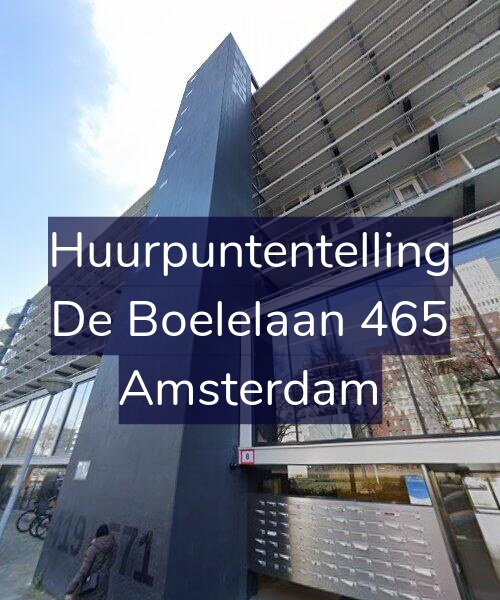 Foto gevel Huurpuntentelling voor De Boelelaan 465, Amsterdam