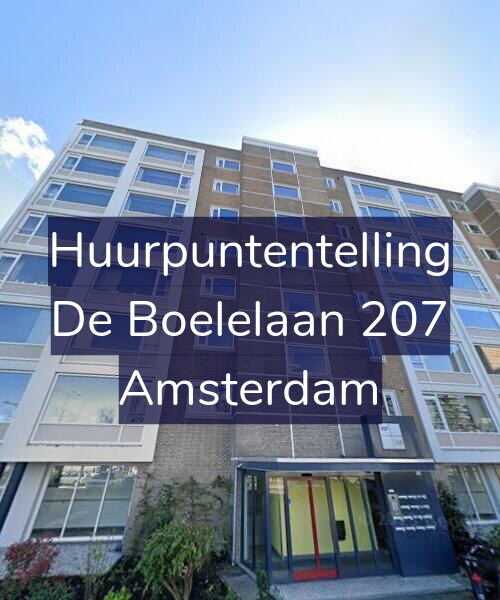 Foto gevel Huurpuntentelling voor De Boelelaan 207, Amsterdam