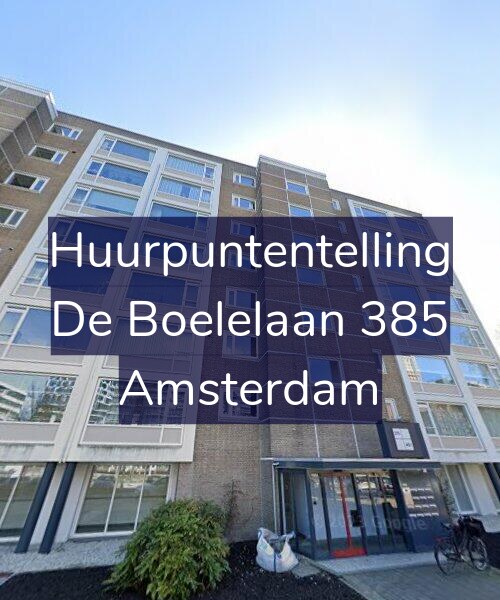 Foto gevel Huurpuntentelling voor De Boelelaan 385, Amsterdam