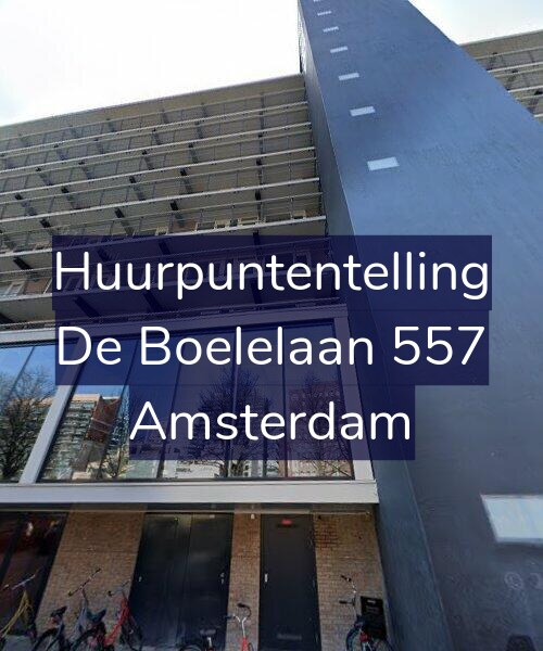 Foto gevel Huurpuntentelling voor De Boelelaan 557, Amsterdam