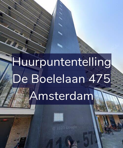 Foto gevel Huurpuntentelling voor De Boelelaan 475, Amsterdam