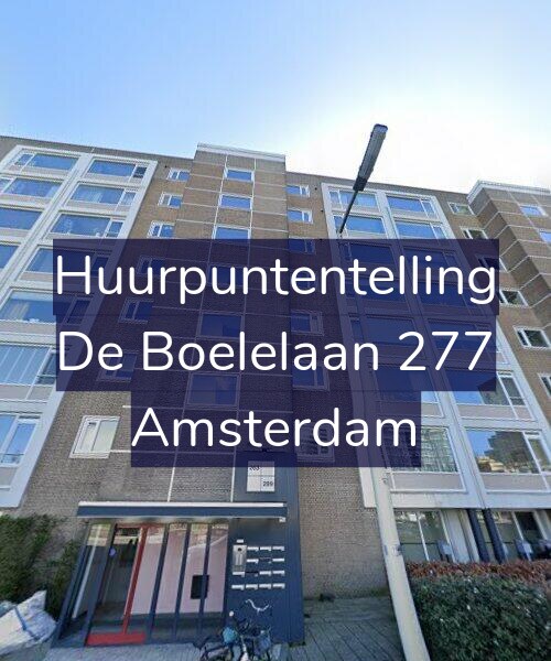 Foto gevel Huurpuntentelling voor De Boelelaan 277, Amsterdam