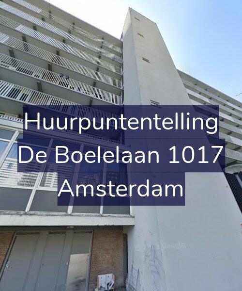 Foto gevel Huurpuntentelling voor De Boelelaan 1017, Amsterdam
