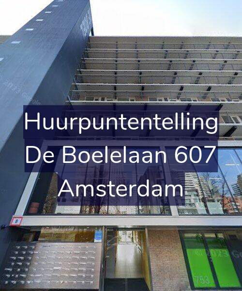 Foto gevel Huurpuntentelling voor De Boelelaan 607, Amsterdam