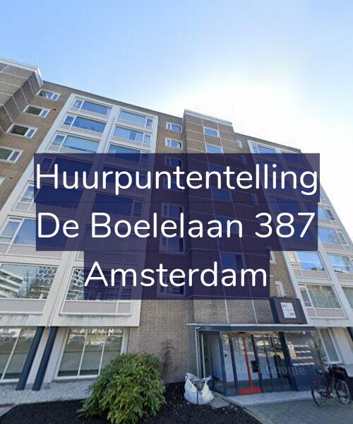 Foto gevel Huurpuntentelling voor De Boelelaan 387, Amsterdam