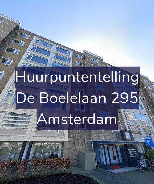 Foto gevel Huurpuntentelling voor De Boelelaan 295, Amsterdam