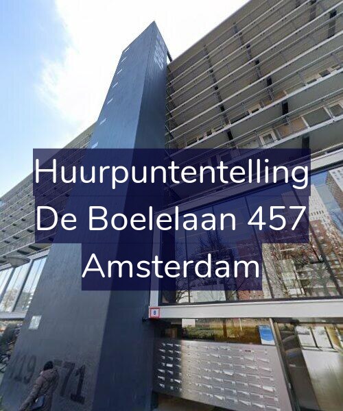 Foto gevel Huurpuntentelling voor De Boelelaan 457, Amsterdam