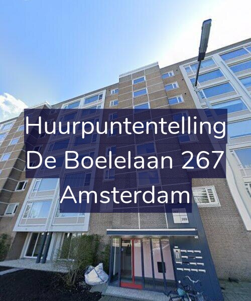 Foto gevel Huurpuntentelling voor De Boelelaan 267, Amsterdam