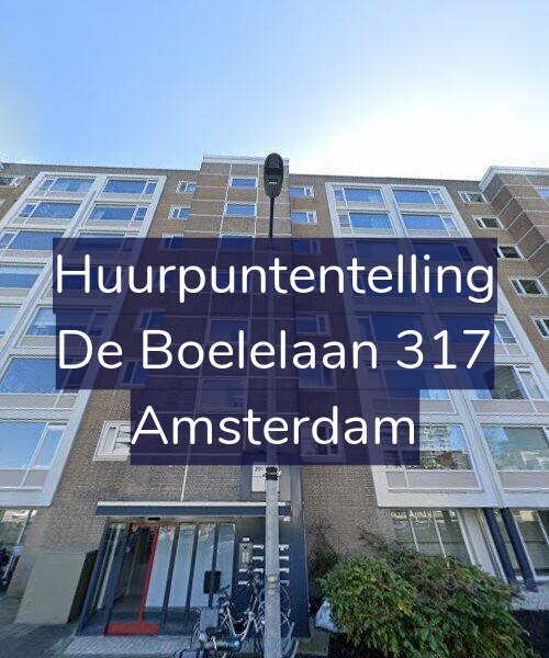 Foto gevel Huurpuntentelling voor De Boelelaan 317, Amsterdam