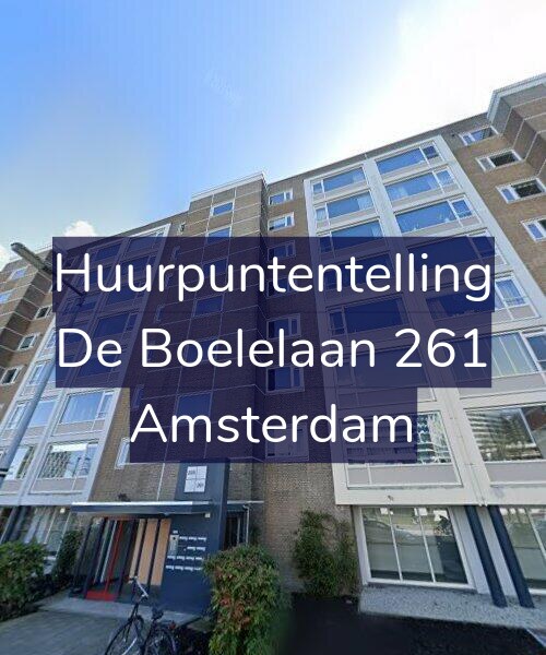 Foto gevel Huurpuntentelling voor De Boelelaan 261, Amsterdam