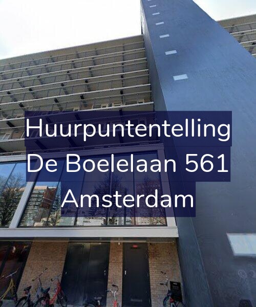 Foto gevel Huurpuntentelling voor De Boelelaan 561, Amsterdam