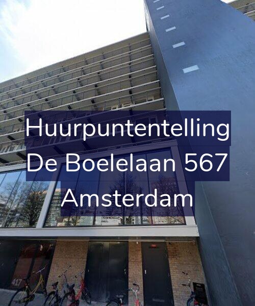Foto gevel Huurpuntentelling voor De Boelelaan 567, Amsterdam