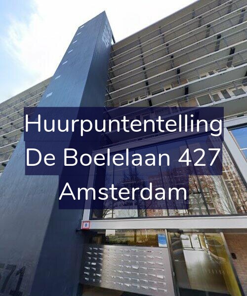 Foto gevel Huurpuntentelling voor De Boelelaan 427, Amsterdam