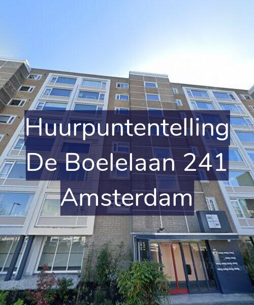Foto gevel Huurpuntentelling voor De Boelelaan 241, Amsterdam