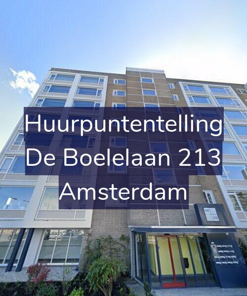 Foto gevel Huurpuntentelling voor De Boelelaan 213, Amsterdam