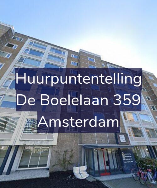 Foto gevel Huurpuntentelling voor De Boelelaan 359, Amsterdam