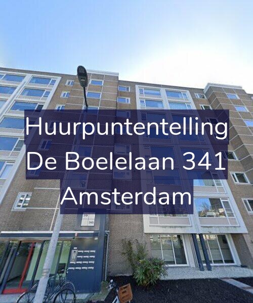 Foto gevel Huurpuntentelling voor De Boelelaan 341, Amsterdam