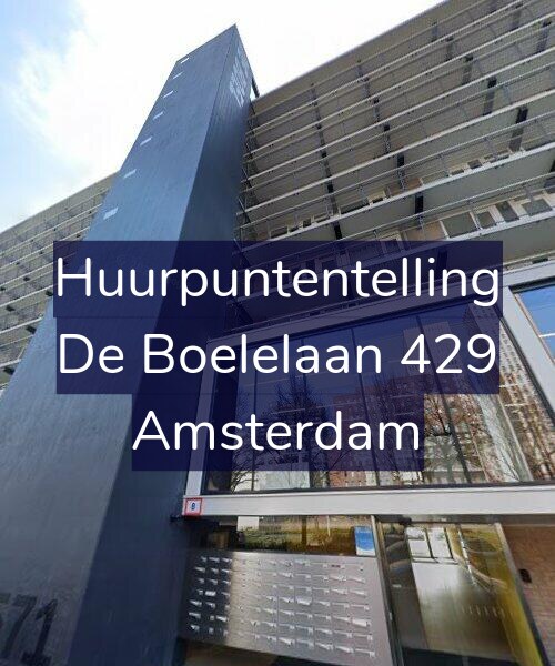Foto gevel Huurpuntentelling voor De Boelelaan 429, Amsterdam