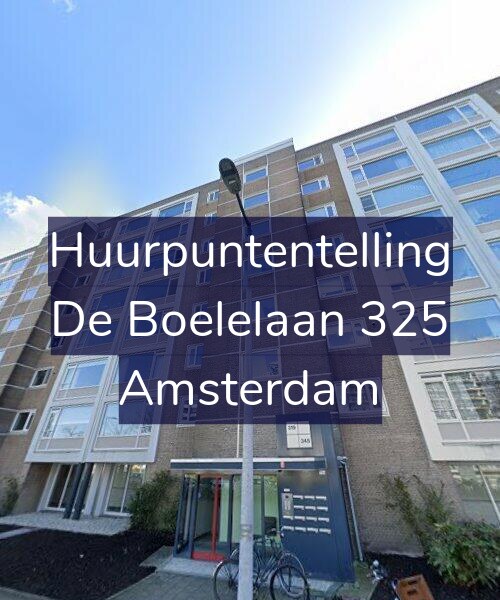 Foto gevel Huurpuntentelling voor De Boelelaan 325, Amsterdam
