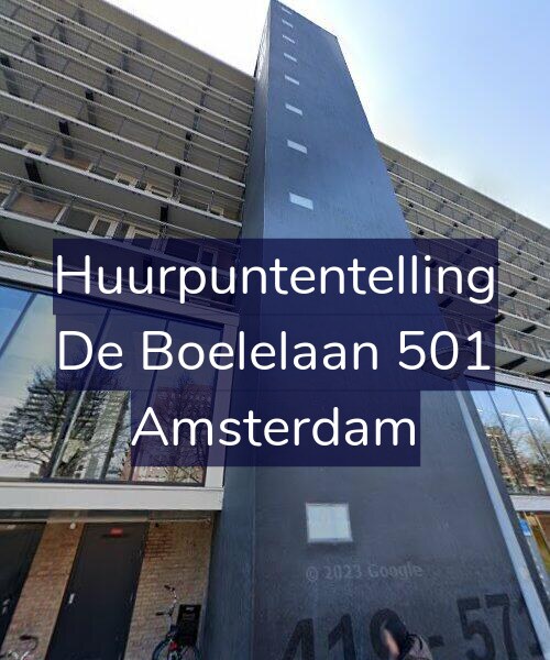 Foto gevel Huurpuntentelling voor De Boelelaan 501, Amsterdam