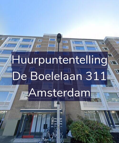 Foto gevel Huurpuntentelling voor De Boelelaan 311, Amsterdam