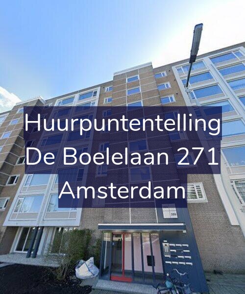 Foto gevel Huurpuntentelling voor De Boelelaan 271, Amsterdam