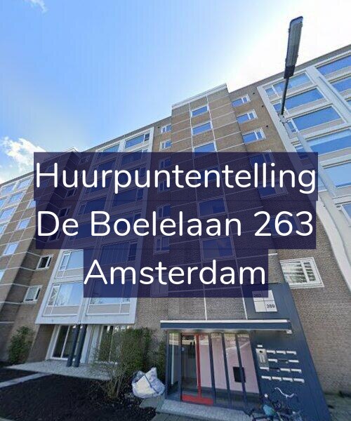 Foto gevel Huurpuntentelling voor De Boelelaan 263, Amsterdam