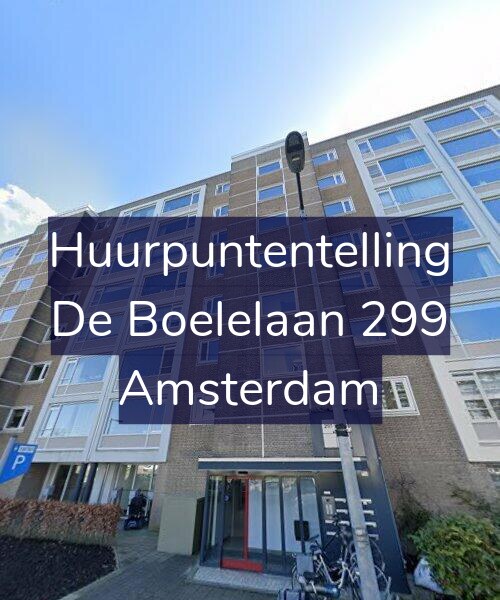 Foto gevel Huurpuntentelling voor De Boelelaan 299, Amsterdam
