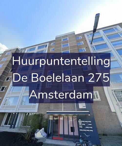 Foto gevel Huurpuntentelling voor De Boelelaan 275, Amsterdam