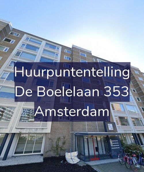 Foto gevel Huurpuntentelling voor De Boelelaan 353, Amsterdam