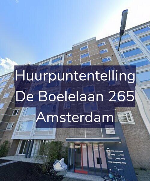 Foto gevel Huurpuntentelling voor De Boelelaan 265, Amsterdam