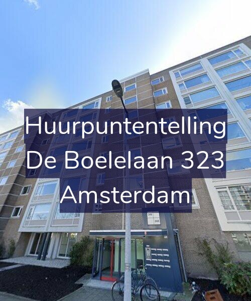 Foto gevel Huurpuntentelling voor De Boelelaan 323, Amsterdam