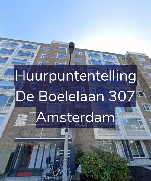 Foto gevel Huurpuntentelling voor De Boelelaan 307, Amsterdam