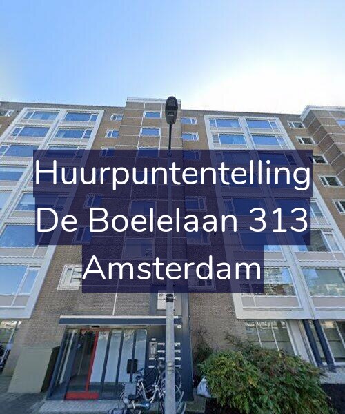 Foto gevel Huurpuntentelling voor De Boelelaan 313, Amsterdam