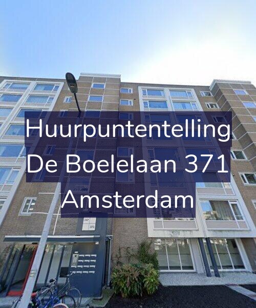 Foto gevel Huurpuntentelling voor De Boelelaan 371, Amsterdam