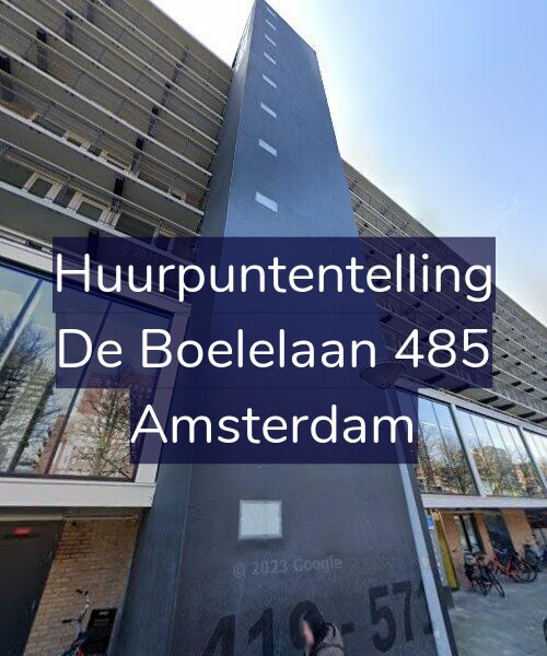 Foto gevel Huurpuntentelling voor De Boelelaan 485, Amsterdam
