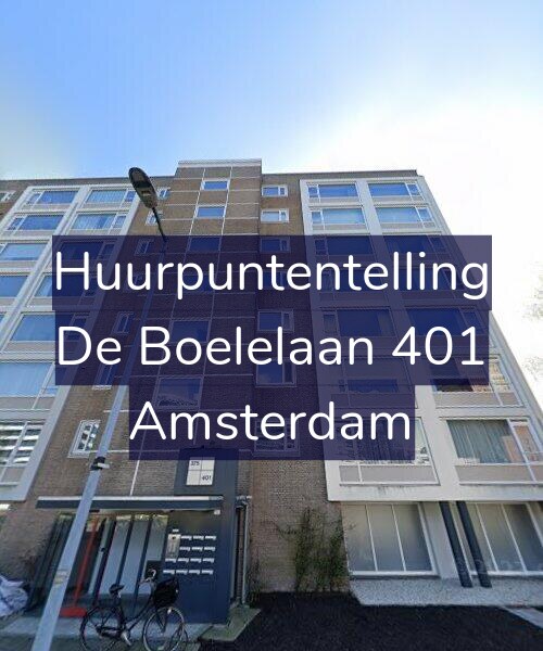 Foto gevel Huurpuntentelling voor De Boelelaan 401, Amsterdam