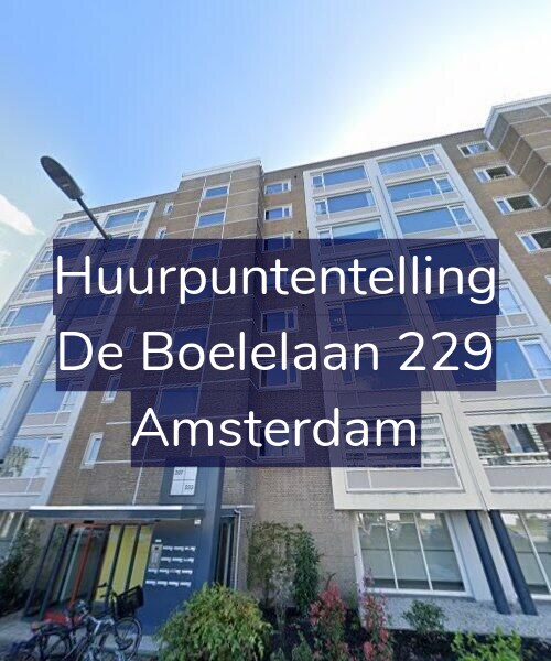 Foto gevel Huurpuntentelling voor De Boelelaan 229, Amsterdam