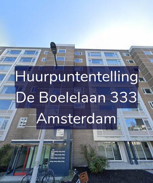 Foto gevel Huurpuntentelling voor De Boelelaan 333, Amsterdam