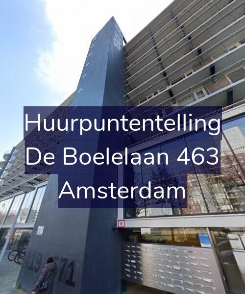 Foto gevel Huurpuntentelling voor De Boelelaan 463, Amsterdam