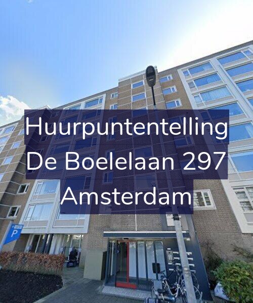 Foto gevel Huurpuntentelling voor De Boelelaan 297, Amsterdam