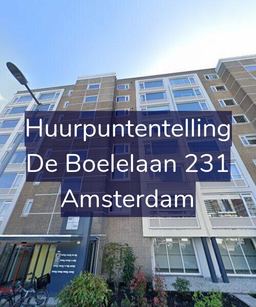 Foto gevel Huurpuntentelling voor De Boelelaan 231, Amsterdam