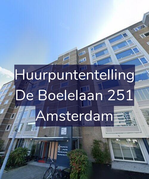 Foto gevel Huurpuntentelling voor De Boelelaan 251, Amsterdam