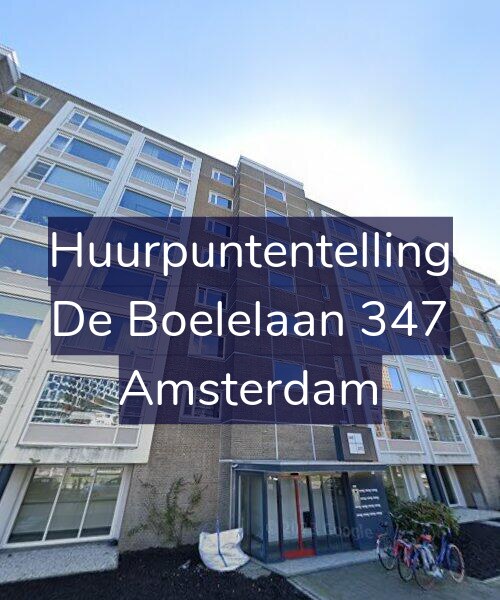 Foto gevel Huurpuntentelling voor De Boelelaan 347, Amsterdam
