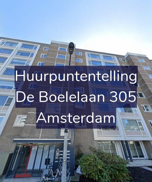 Foto gevel Huurpuntentelling voor De Boelelaan 305, Amsterdam