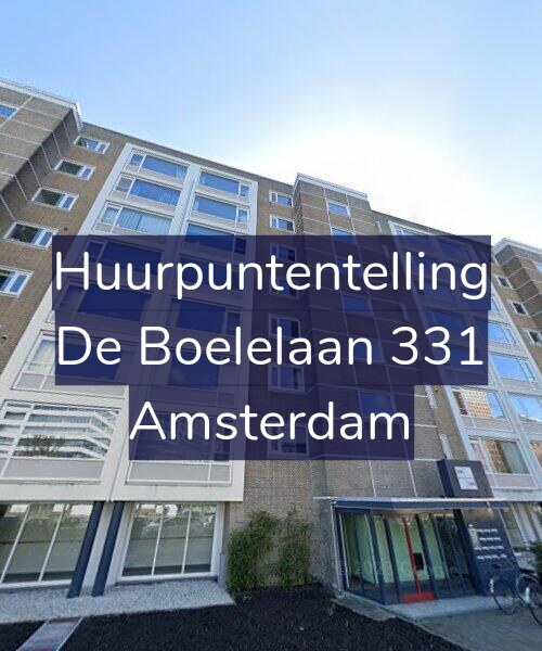 Foto gevel Huurpuntentelling voor De Boelelaan 331, Amsterdam