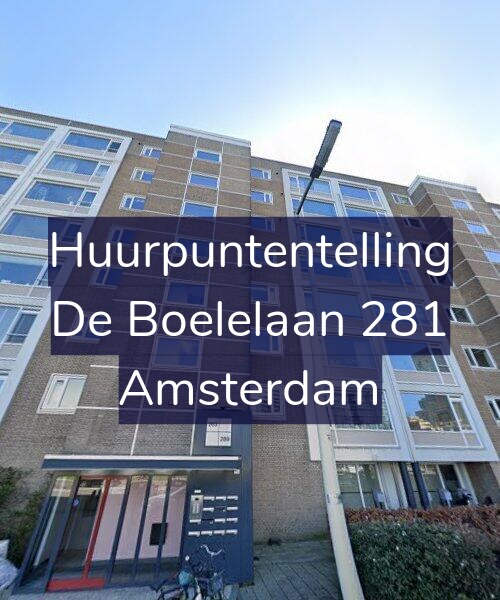 Foto gevel Huurpuntentelling voor De Boelelaan 281, Amsterdam